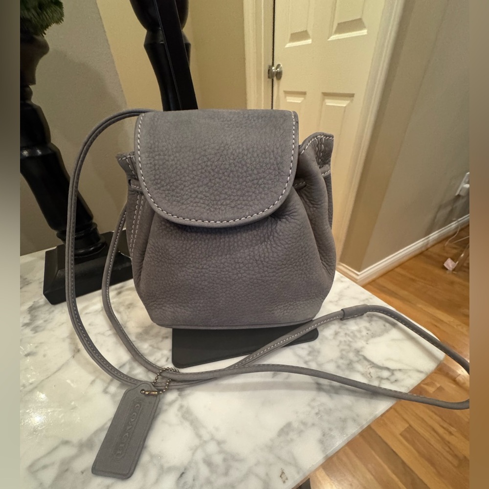 Coach - RARE Vintage Sonoma Small Drawstring Mini Bag - Nubuck, Made In Italy
